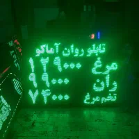 تابلو روان صنف مرغ،گوشت،تخم مرغ،ران،بوقلمون