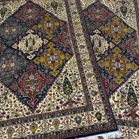 فرش دستبافت 6متری گل ابریشم کشکولی/اقساطی