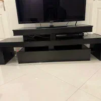 میز تلویزیون ام دی اف، مشکی، کشو دار