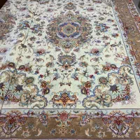 (فرش حق زاده)جفت فرش۶متری۴۰رج خطیبی گل ابریشم|فرش|تبریز, |دیوار