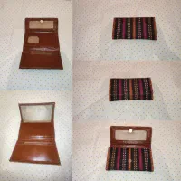 کیف پول جاجیم نو چرم مجلسی جاکارتی کیف کوچک آرایش