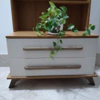 کمد رنگ کرم و قهوه ای روشن  چوب اپادنا