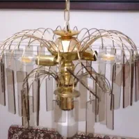 لوستر افشان سه شعله|لوستر و چراغ آویز|شیراز, غدیر جنوبی|دیوار