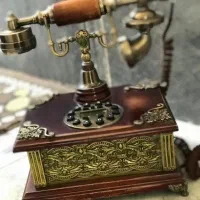 تلفن انتیک رومیزی چوبی|تلفن رومیزی|کرج, اصفهانی‌ها|دیوار
