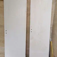 دو لنگه درب چوبی