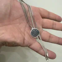 زنجیر پلاک نقره