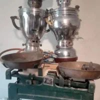 دو عدد سماور با ۱عدد ترازو