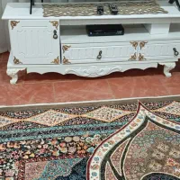 بوفه و آینه کنسول گل گلدان زیر تلویزیونی|بوفه، ویترین، کنسول|اسلامآباد غرب, |دیوار