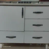 اجاق گاز صفحه ای با کابینت و کشو