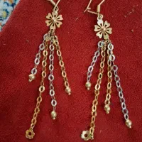 گوشواره و انگشتر طلا