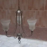 لوستر فلزی ۳شاخه ای