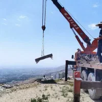 انواع بالابر خودروبر و جرثقیل  نیسان دکل بلند