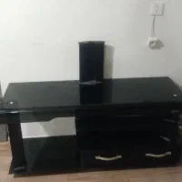 میز شیشه ای  ال سی دی