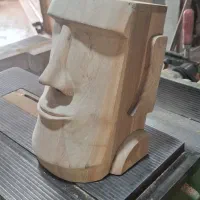 جای دستمال کاغذی روخ و سطل زباله چوبی