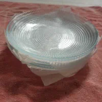 بشقاب شیشه‌ای طرح‌دار ست ۶ عددی