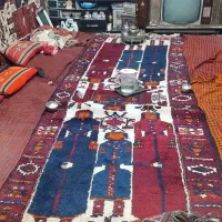 فرش دست بافت قدیمی انتیک بشرط دله|فرش|اهواز, کوی علوی|دیوار