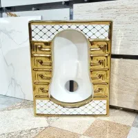 سنگ توالت سیلور و طلایی