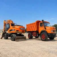 شفته گودبرداری خاکبرداری بیل لودر شن شسته کانال