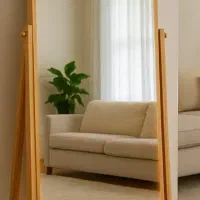 ساخت آینه چوبی قدی|صنایع دستی و سایر لوازم تزئینی|صومعهسرا, |دیوار