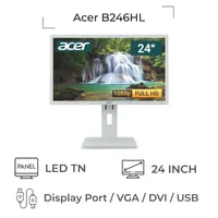Acer B246HL White مانیتور ۲۴ اینچ فول اچدی
