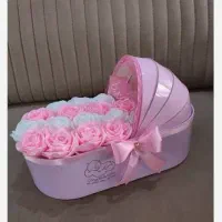 باکس گل روبانی گهواره ای نوزاد