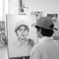 سفارش نقاشی چهره سیاه قلم