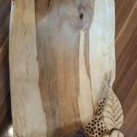 سینی چوبی کار دست ب چوب گردو