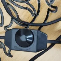 چراغ رومیزی آباژور لوستر چوبی با فلزی|چراغ خواب و آباژور|تبریز, |دیوار