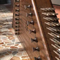 سنتور نو چوب گردو با ضمانت، لوازم کامل|سازهای سنتی|بهشهر, |دیوار