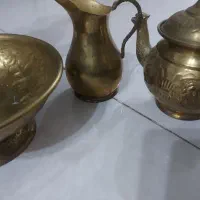 سماور و قوری همراه با پارچ و ظرف زیر|سماور، چایساز، قهوهساز|مشهد, امیریه|دیوار