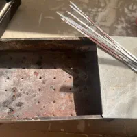 منقل پایه دار به همراه سیخ (باربیکیو، کبابزن)|اجاق گاز و لوازم برقی پختوپز|بندرعباس, |دیوار