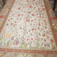 سفره پارچه ای مخمل طرح شکارگاه بهترین رنگ ونقش