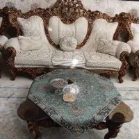 سرویس مبلمان سلطنتی ( استیل) ومیز ناهار خوری