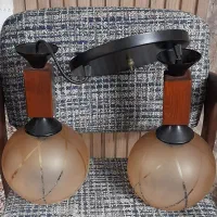 لوستر چوبی نو ،دوحبابه