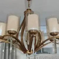 لوستر ده شاخه نو ،تازه امروز نصب شده