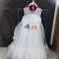 لباس عروس همراه با تور سر|کفش و لباس بچه|تنکابن, |دیوار