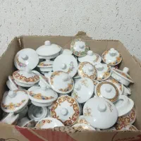 درب قوری چینی گلدار