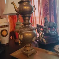 سماور سینی و قوری برنجی   ۱۰ تومان