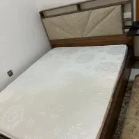 تخت دو نفره نو با تشک|تخت و سرویس خواب|چمستان, |دیوار