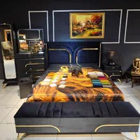 سرویس خواب زیبای مدل روناک|تخت و سرویس خواب|قروه, |دیوار