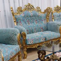 مبل سلطنتی 9نفره معاوضه بافرش هم دارم|مبلمان خانگی و میز عسلی|جوانرود, |دیوار