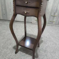 میز تلفن چوبی