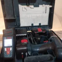 دریل شارژی بوش اصل و متر لیزری بوش ۵۰ متر