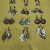 فروش گوشواره های دست ساز برنجی و مسی