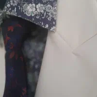 کت شلوار سفید صدفی به همراه پیراهن ایتالیای