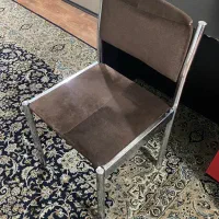صندلی  پایه فلزی - محکم و سالم (مناسب میز تحریر)