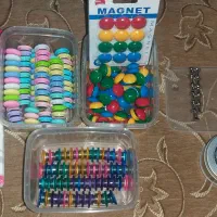مگنت (آهنربا) رنگی و دکمه ای، اسمارتیسی، شیشه ای