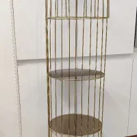 استند قفس طلایی (دکوری )|صنایع دستی و سایر لوازم تزئینی|کازرون, |دیوار