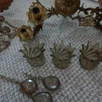 لوستر سه شاخه شش شعله برنز اصل|لوستر و چراغ آویز|کرمانشاه, |دیوار