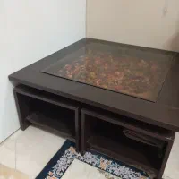 میز جلو مبلی با چهار گل میز